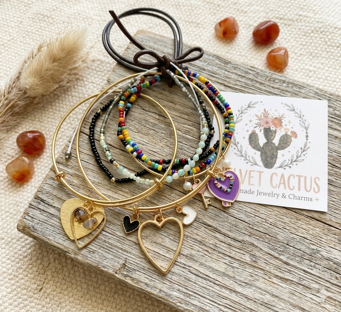 Hand-Crafted Charm Bangles