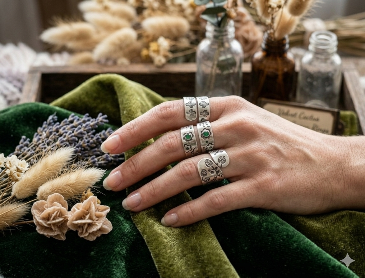 Hand-Crafted Wrap Rings
