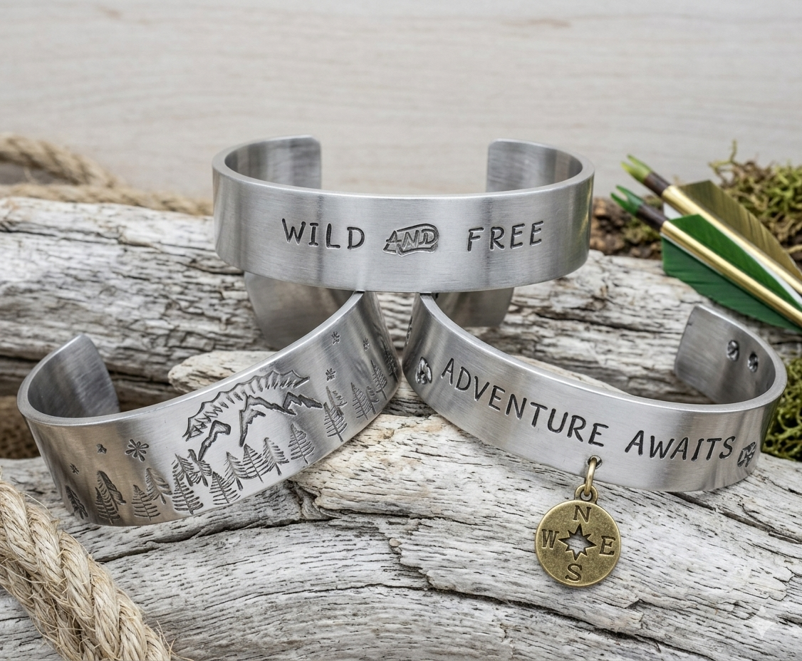 Hand-Stamped Bangles & Cuffs