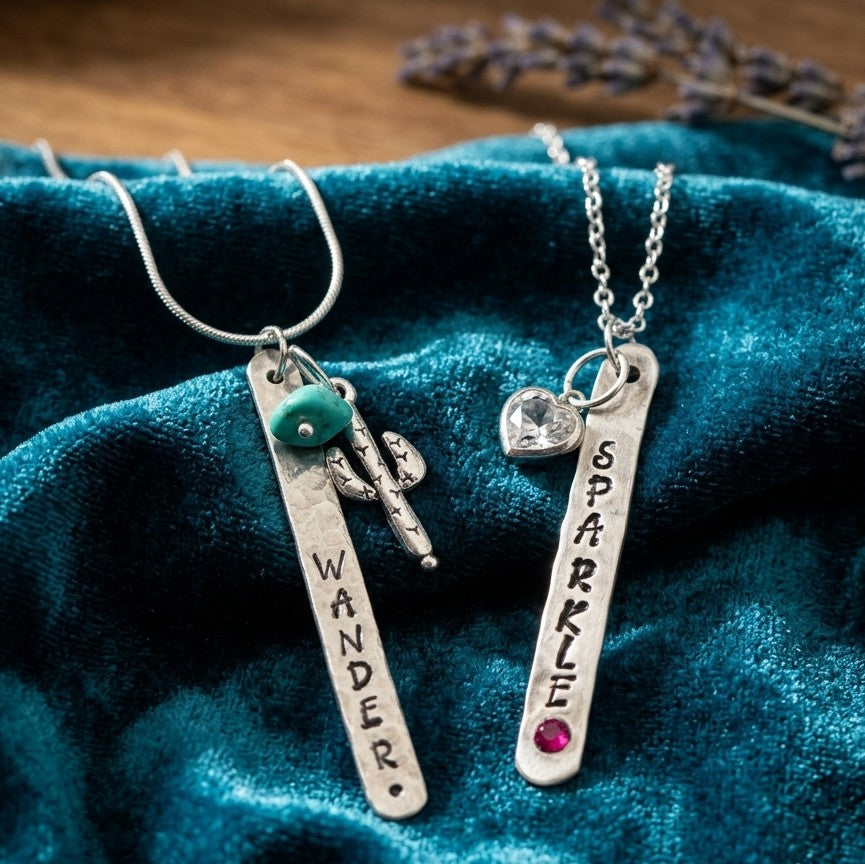 Hand-Stamped Necklaces
