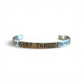 "Whiskey Tango Fabulous" Cuff Bracelet - Hand-Stamped Aluminum Jewelry