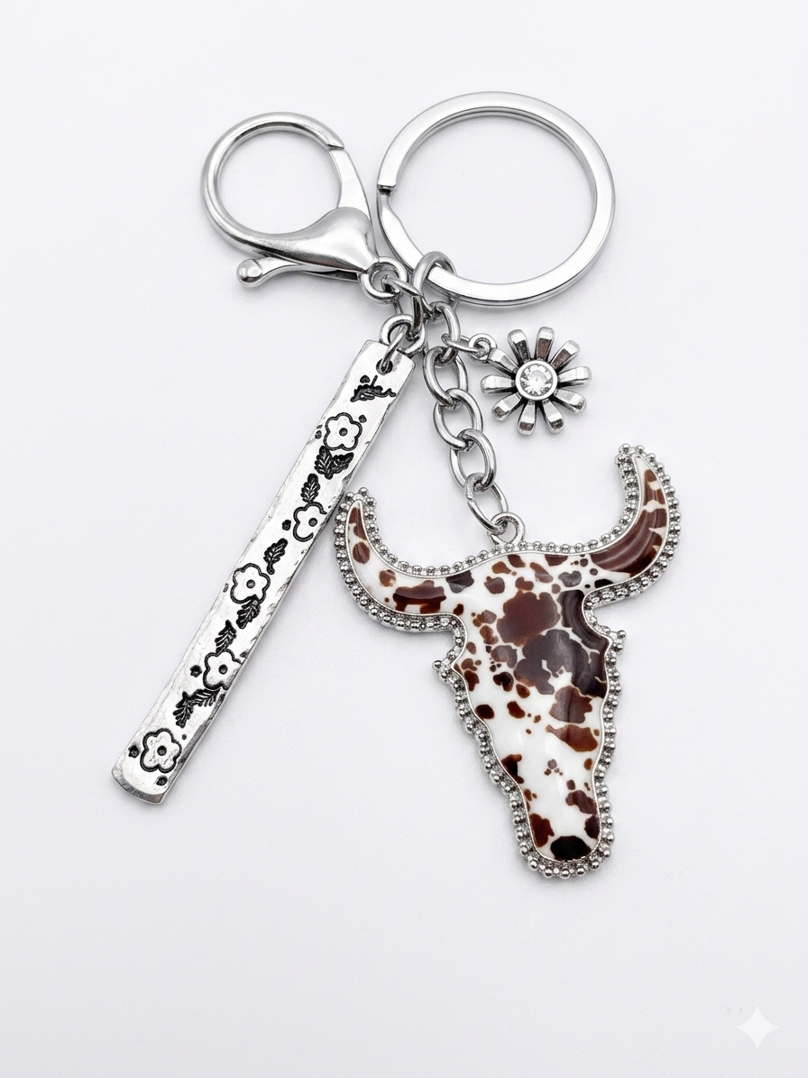 Desert Soul Skull Keychain