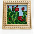 Desert Bloom Original | Hand-Painted Acrylic & Bobbin Frame