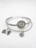 Desert Wildflower & Hummingbird Hand-Stamped Stack