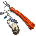 Sasquatch Souvenir Charm Keychain- Orange