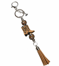 Western Cowboy Boot Keychain – Handcrafted Boho Tassel Accessory