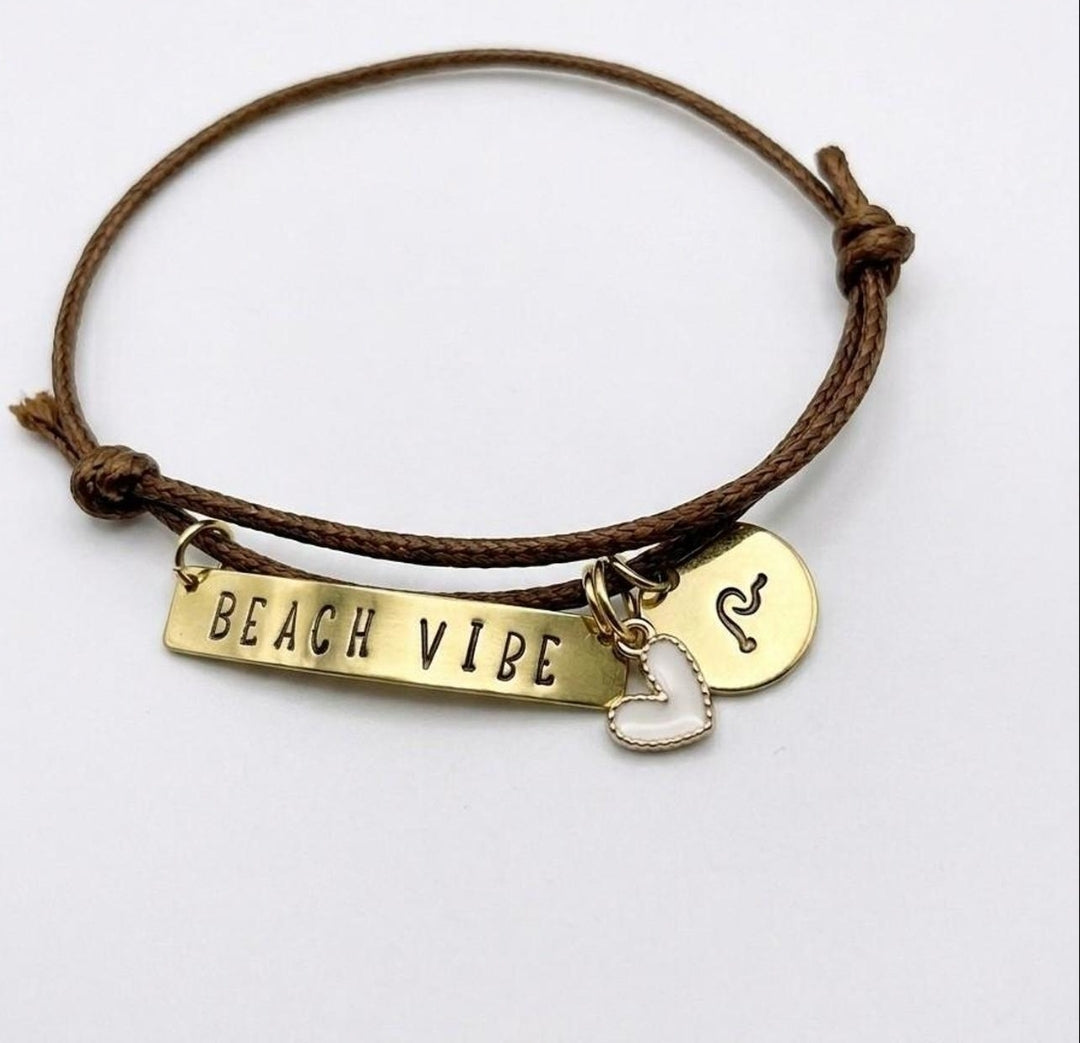 Custom Hand-Stamped Cord Bracelets | You Choose Your Vibe
