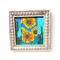 Where the Wildflowers Grow - Original 4x4 Framed Acrylic Canvas Painting