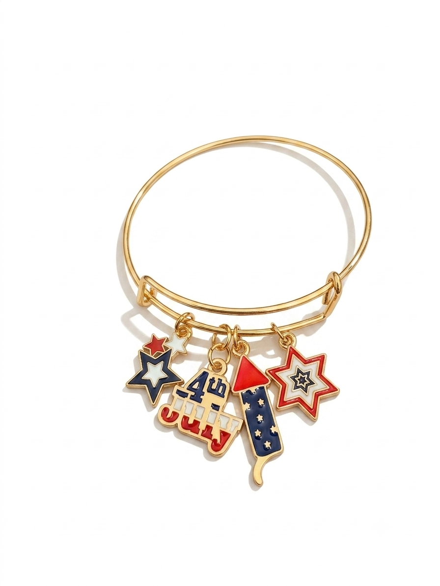 Sparks Fly Expandable Charm Bangle