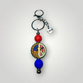 The Patriotic Peace & Longhorn Keychain
