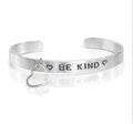"Be Kind" Heart Charm Cuff
