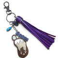 Sasquatch Souvenir Charm Keychain- Purple