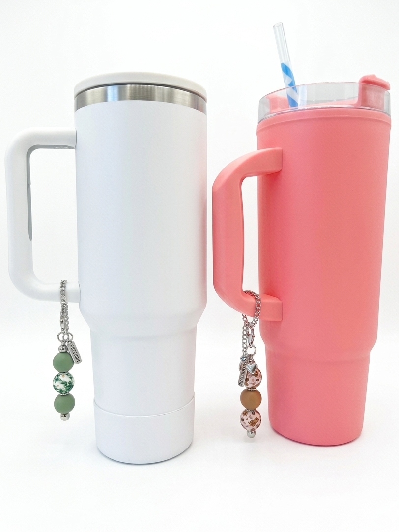 Tumblers + Handcrafted Artisan Tumbler Charms