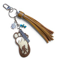 Sasquatch Souvenir Charm Keychain- Light Brown