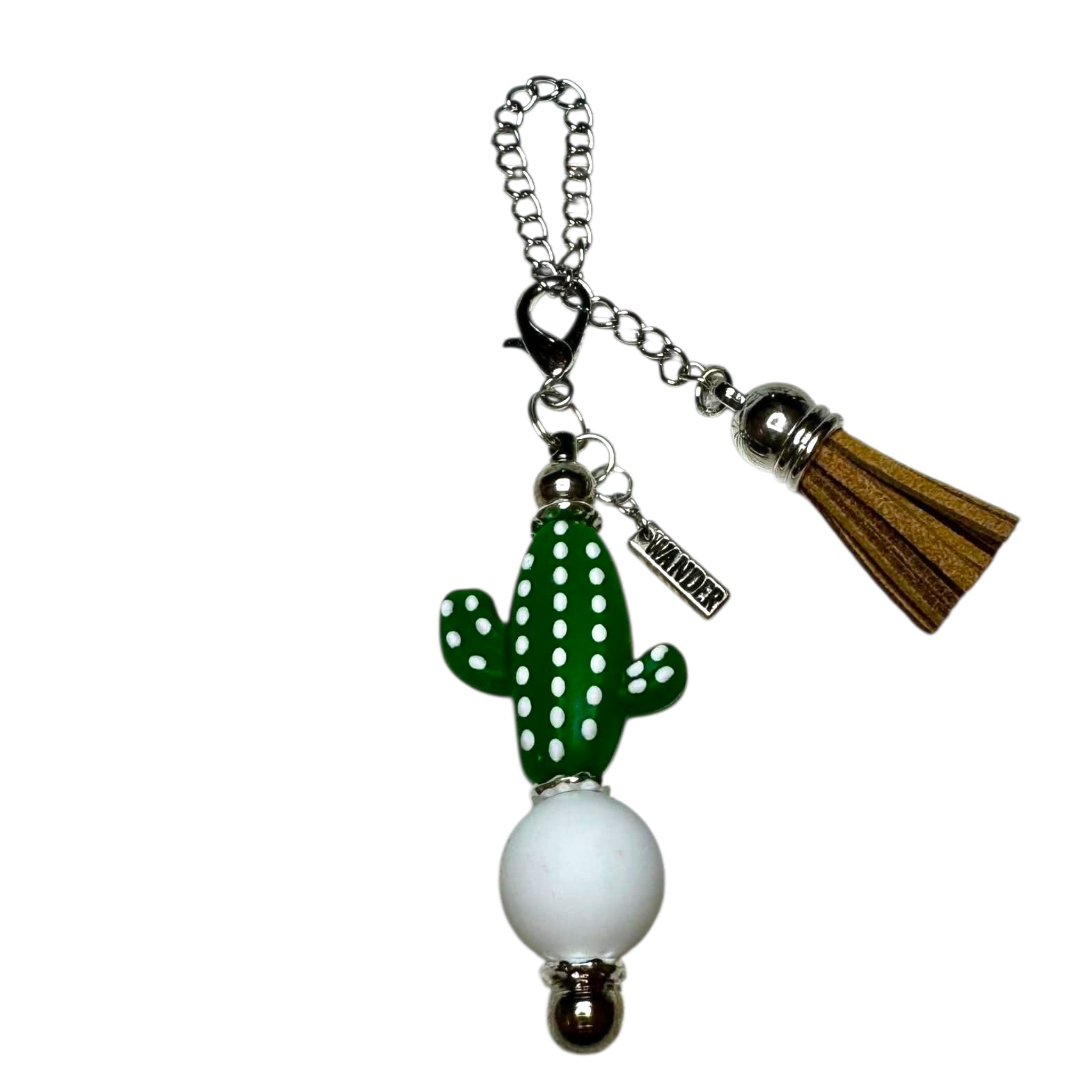 "WANDER" Desert Cactus Tumbler Charm