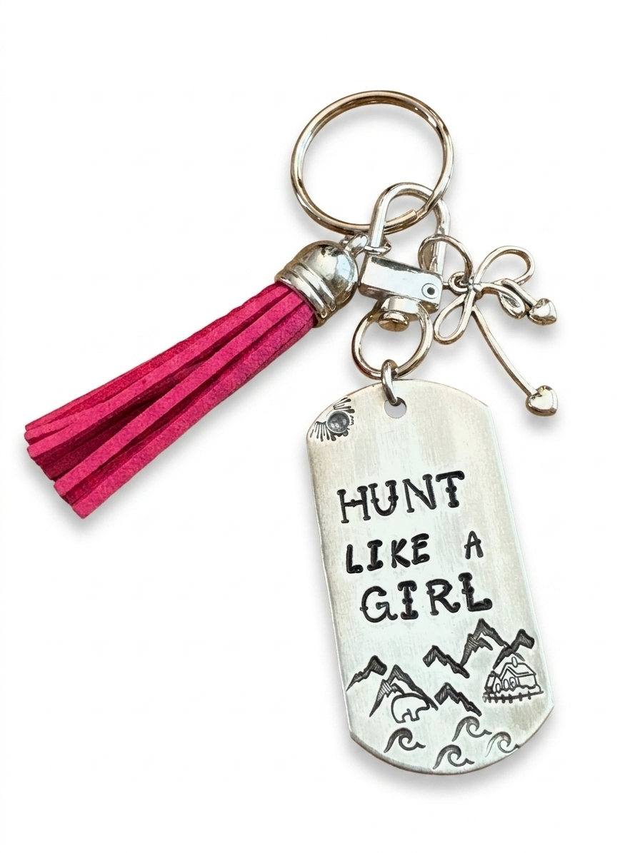 "Eat, Sleep, Hunt" Tassel Keychain