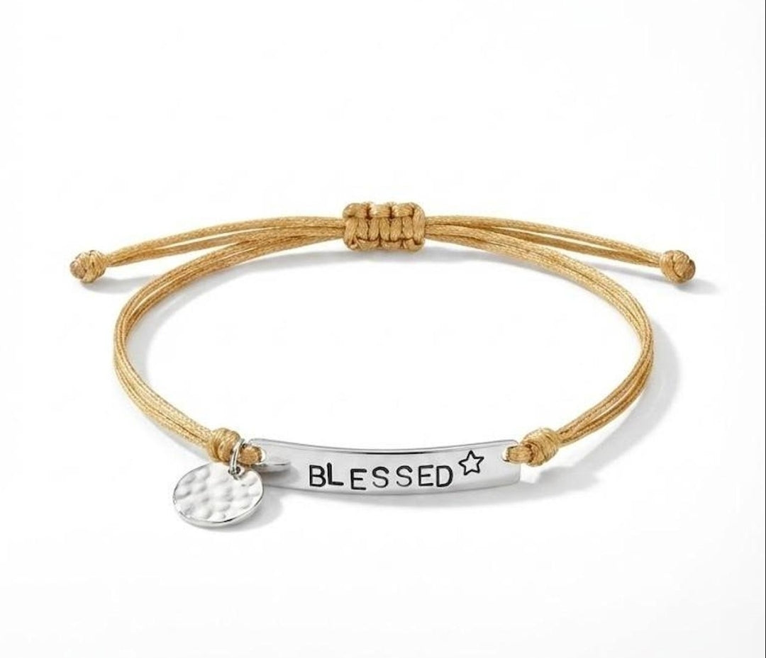 "BLESSED" Bar Bracelet