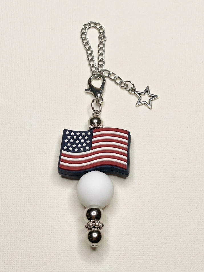 Old Glory Tumbler Charm