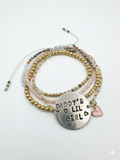 Daddy’s Lil Girl Hand-Stamped Aluminum Charm Bracelet