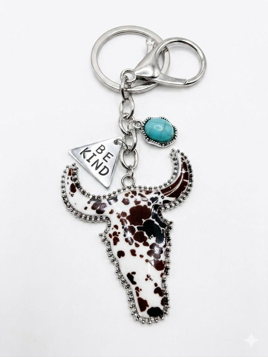Desert Soul Skull Keychain