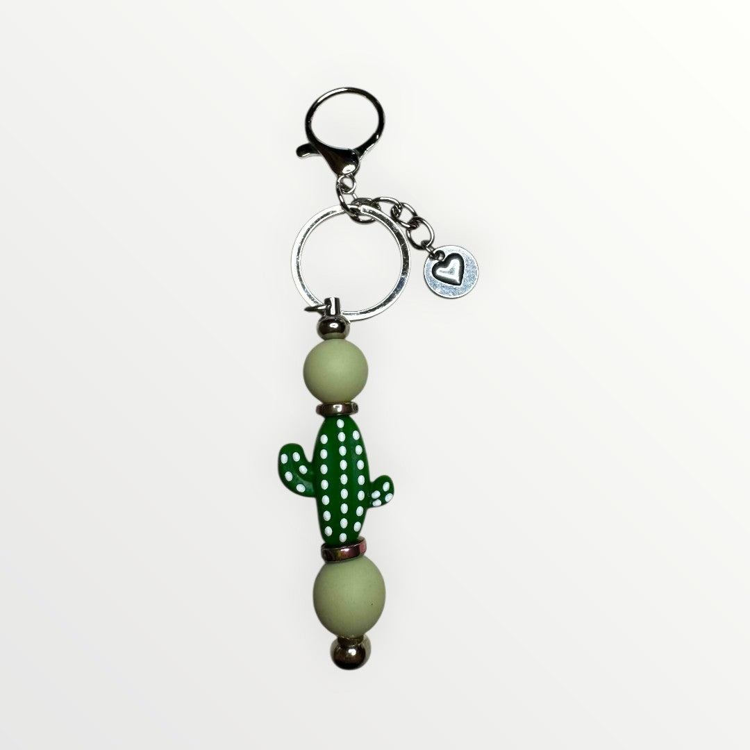 Hand-Crafted Cactus Charm Keychains