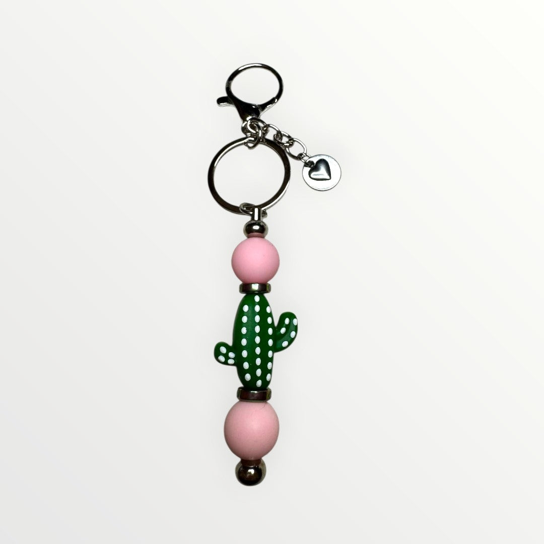 Hand-Crafted Cactus Charm Keychains