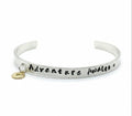 "Adventure Awaits" compass charm cuff