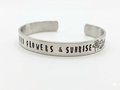 Wildflowers & Sunrise Hand-Stamped Cuff