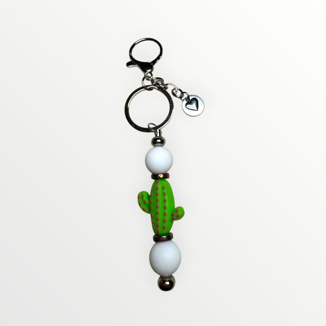 Hand-Crafted Cactus Charm Keychains