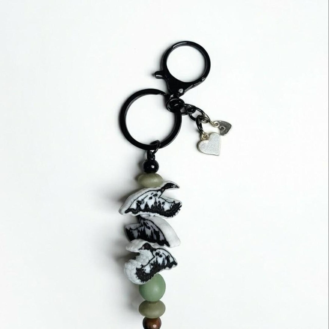Flying geese handcrafted keychain