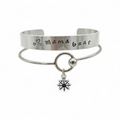 "Mama Bear" Hand-Stamped Aluminum Cuff Duo