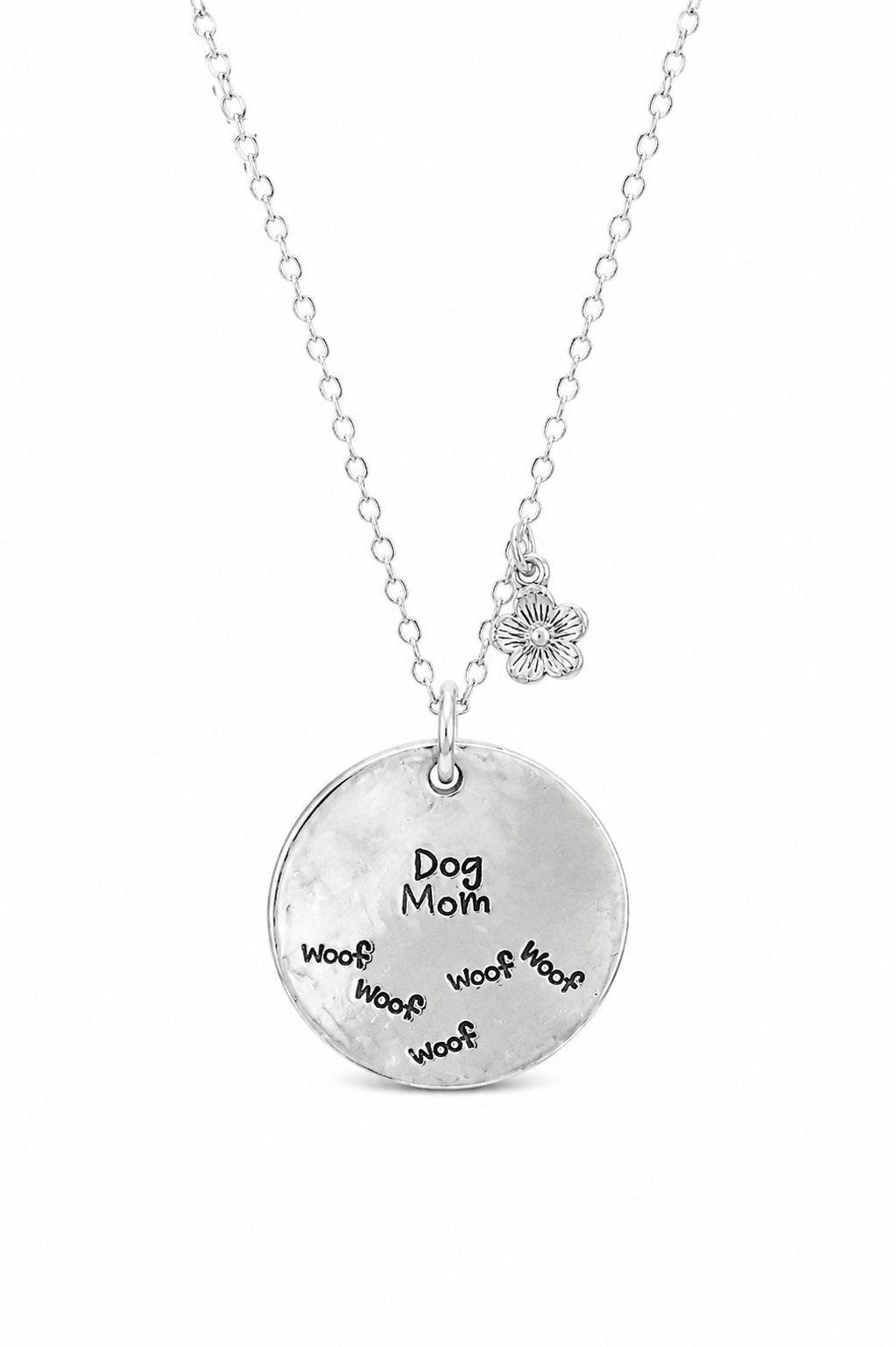Dog Mom Hand-Stamped Necklace