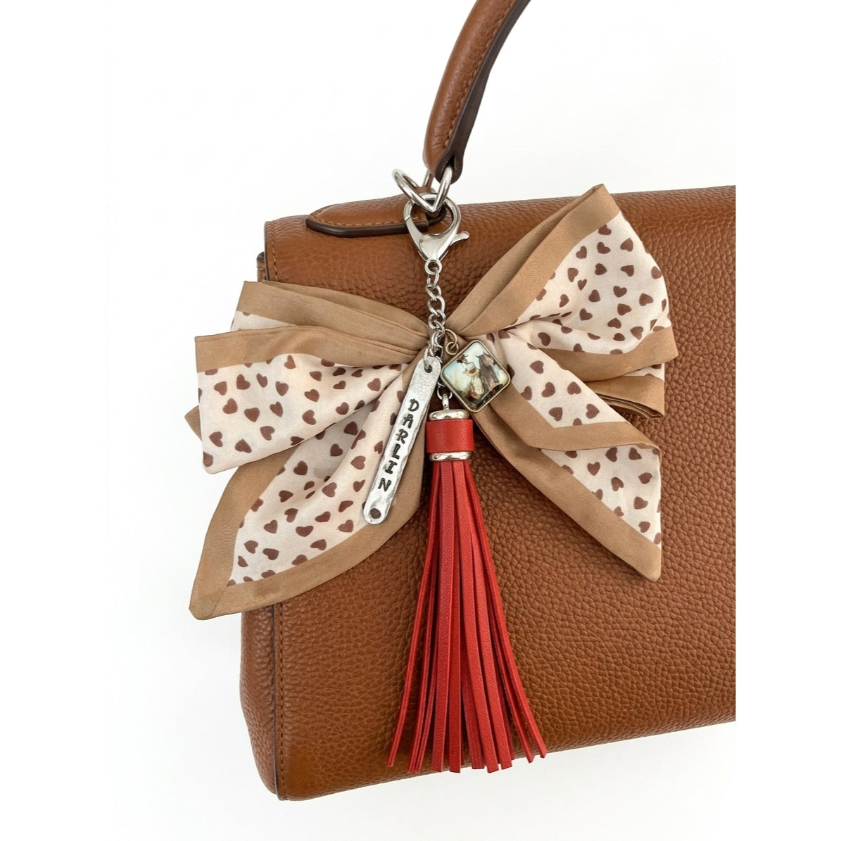 Darlin' vintage cowgirl hand-crafted purse charm