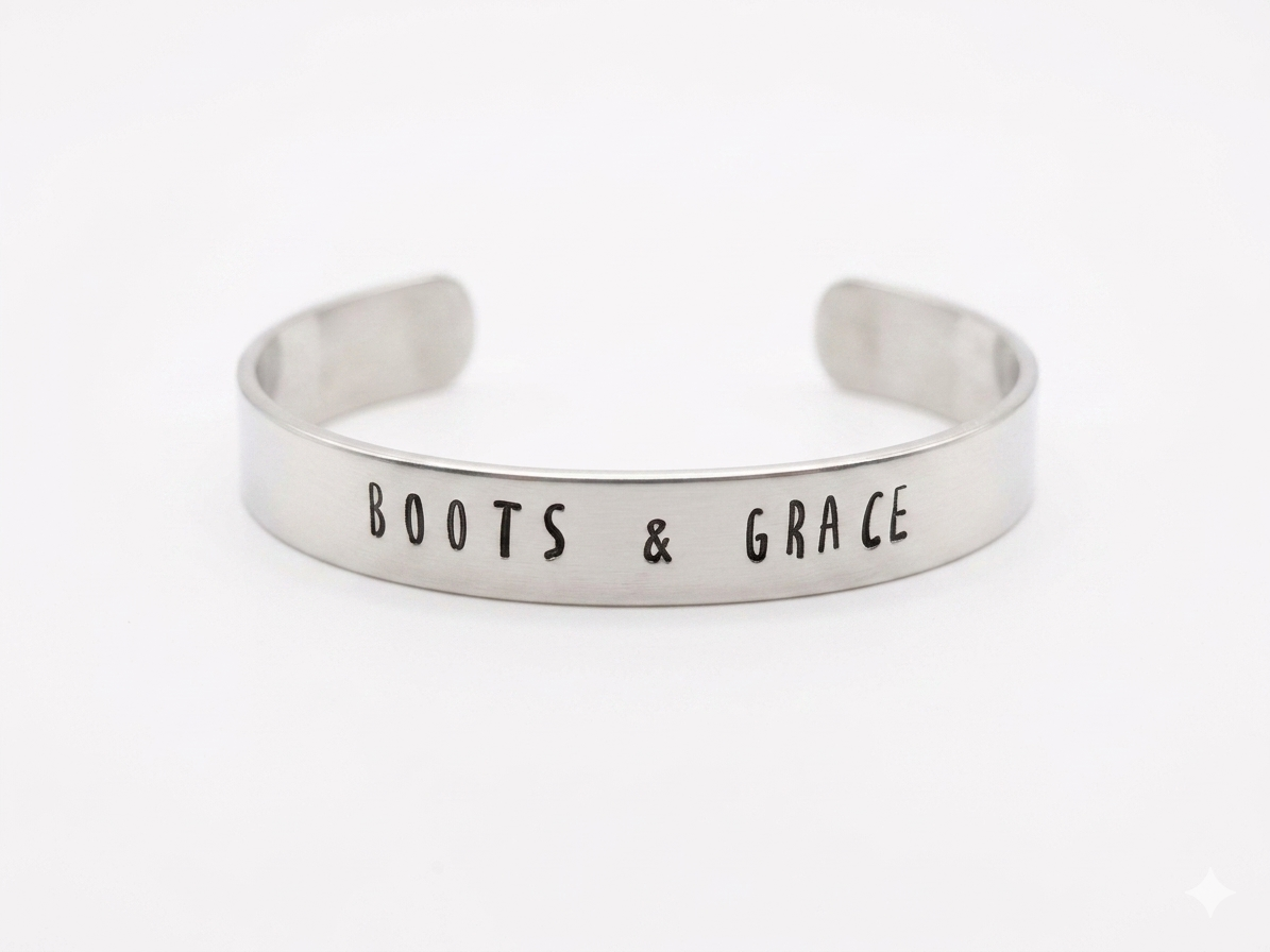 Boots & Grace Hand-Stamped Cuff