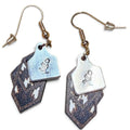 Hand-Stamped Desert Sun Cattle Tag Earrings