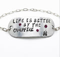 "Campfire" Hand-Stamped Link Bracelet