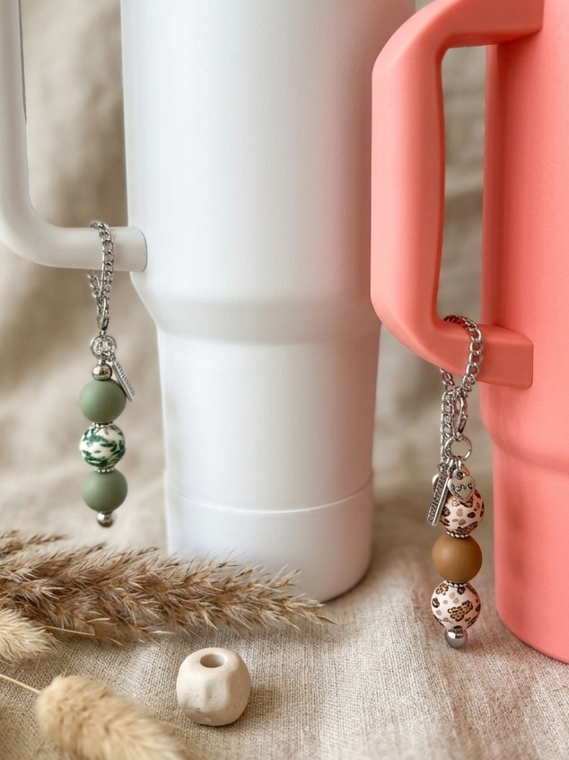 Handcrafted Artisan Tumbler Charms