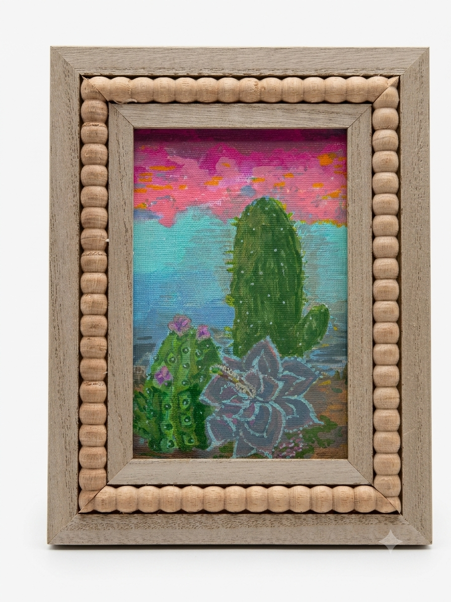 Desert Sunset Original Acrylic Painting