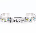 "Grow" Hand-Stamped Cuff