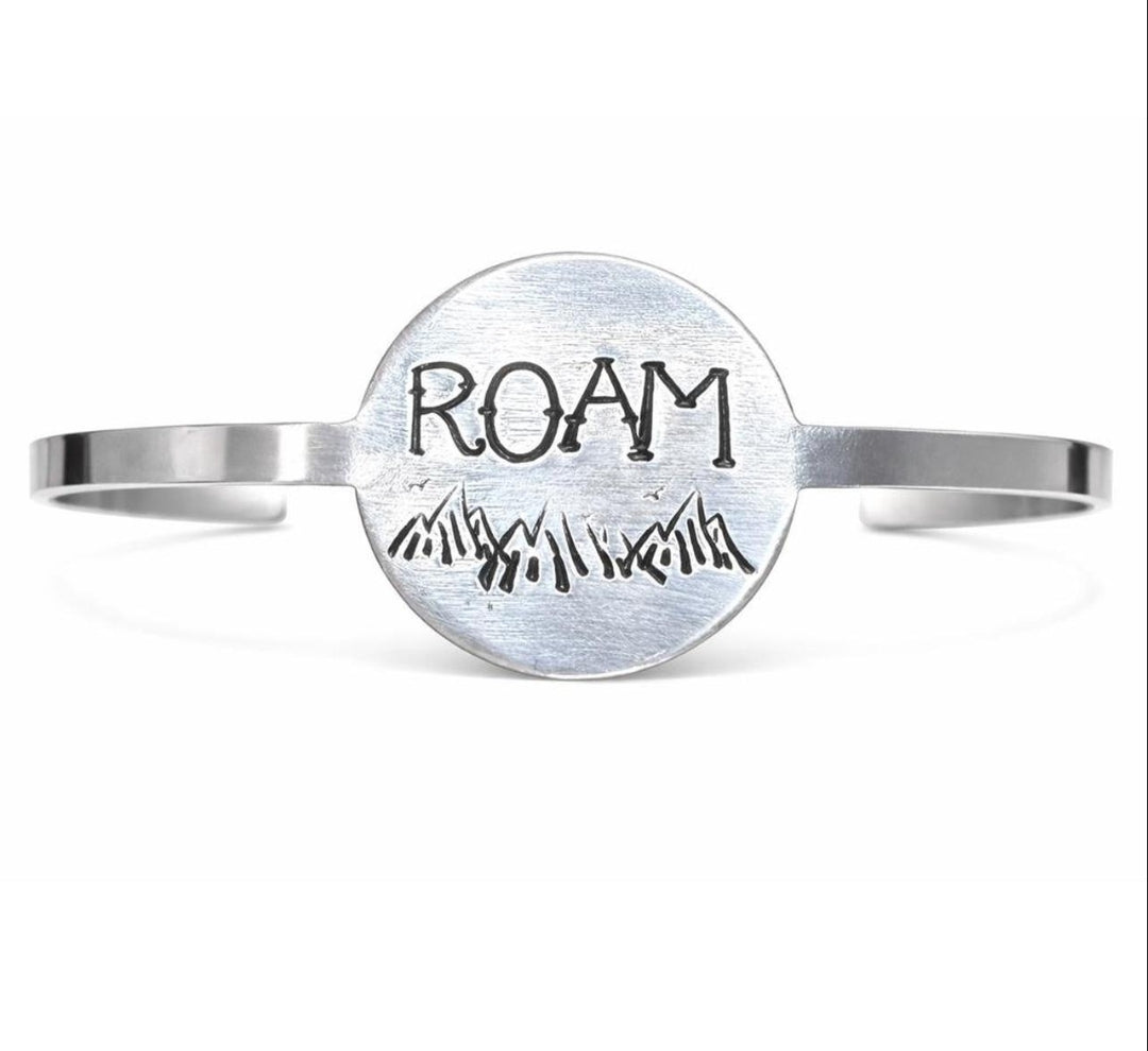 "ROAM" Hand-Stamped Cuff