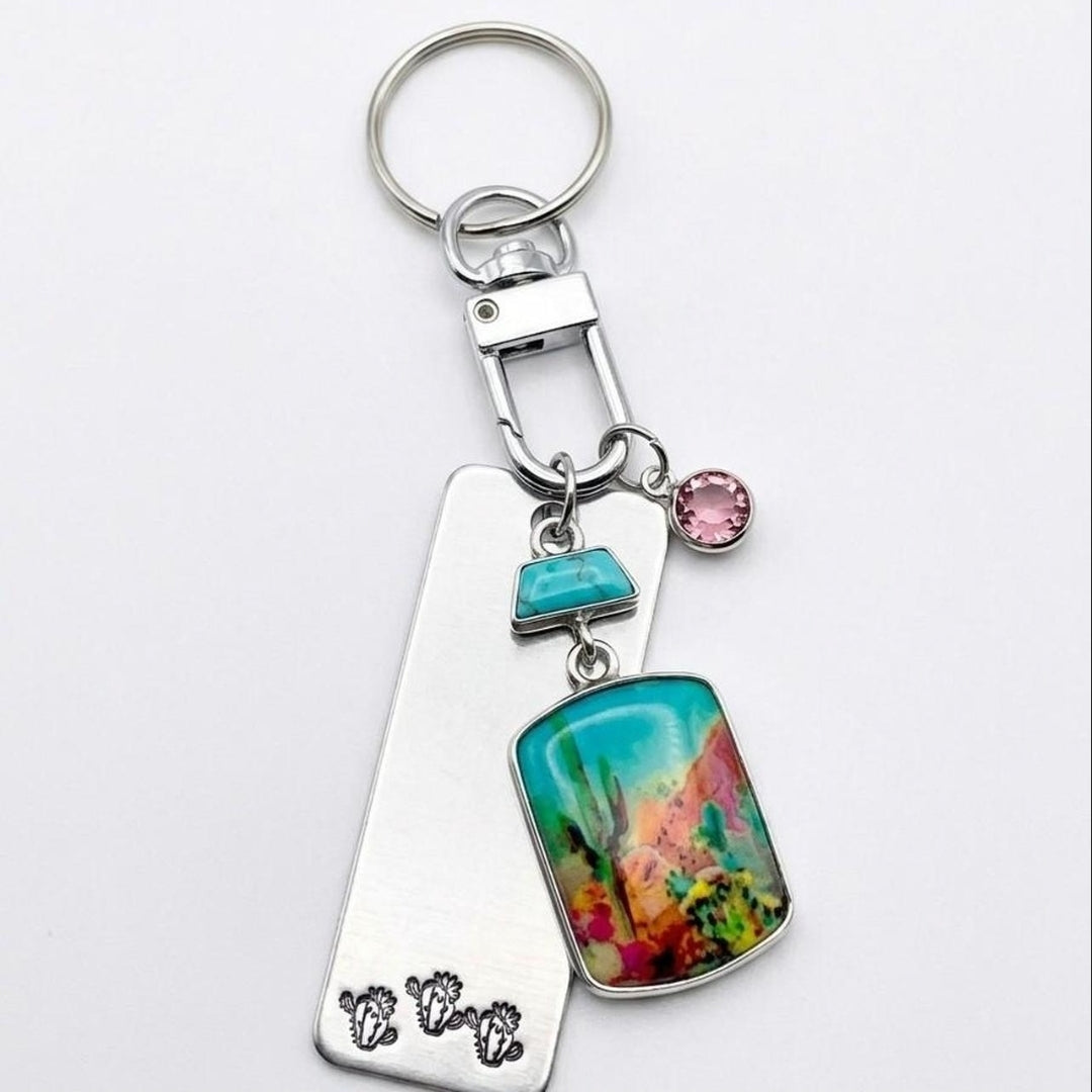 Desert Soul Hand-Stamped Keychain