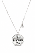 Stay Pawsitive Hand-Stamped Necklace