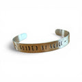 "Guided by Grace" Cuff Bracelet - Hand-Stamped Aluminum Jewelry