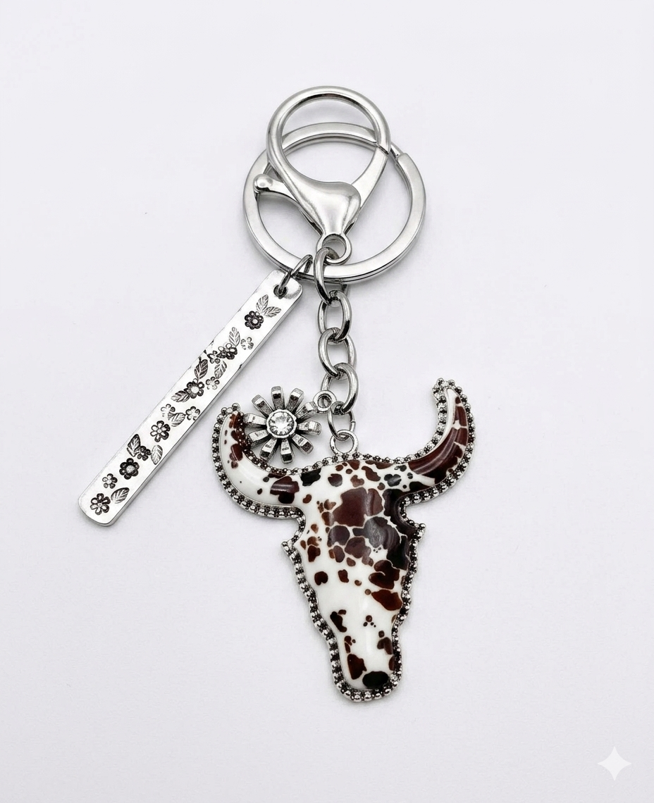 Desert Soul Skull Keychain