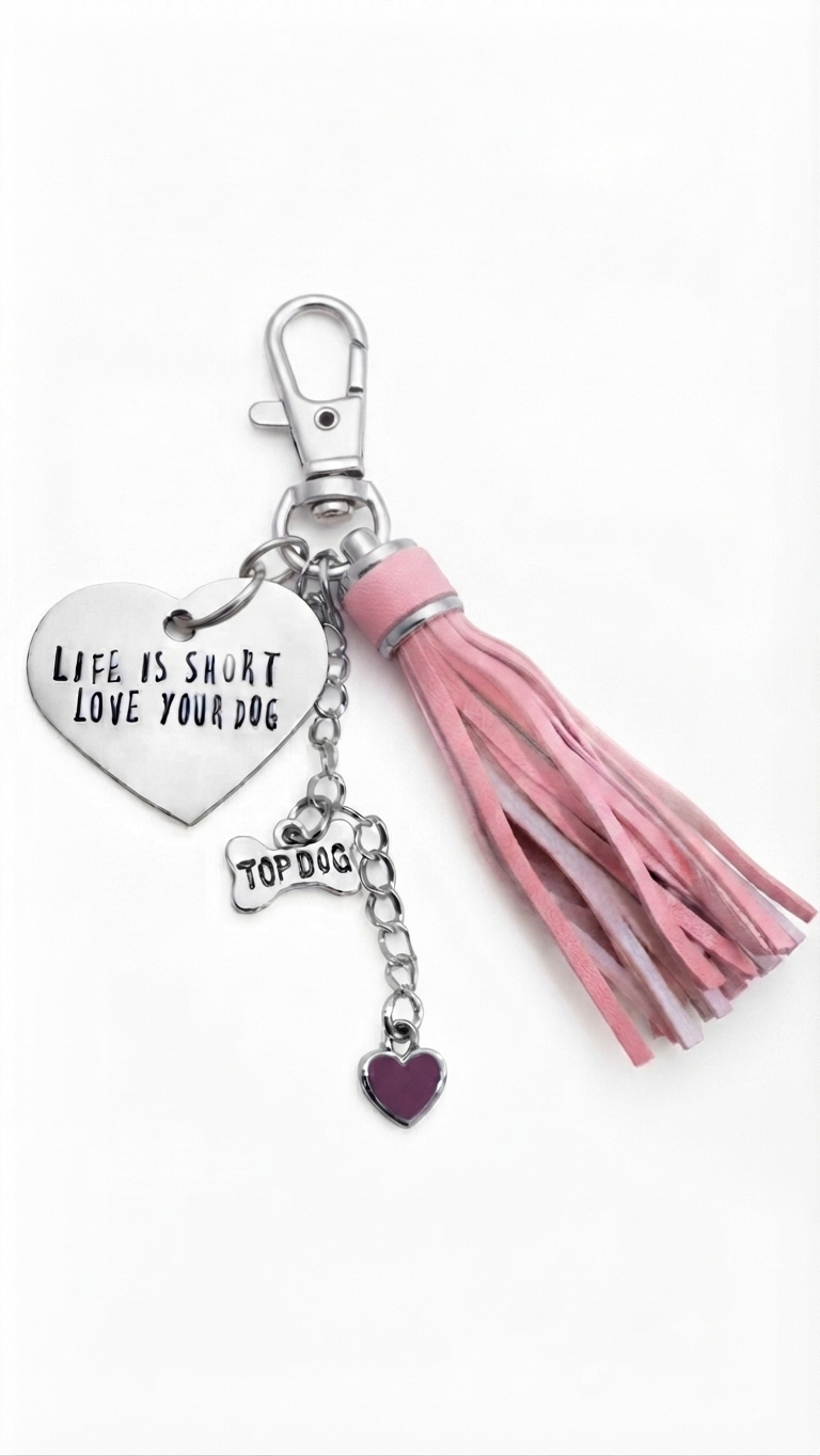"Life is short,Love your dog" Charm