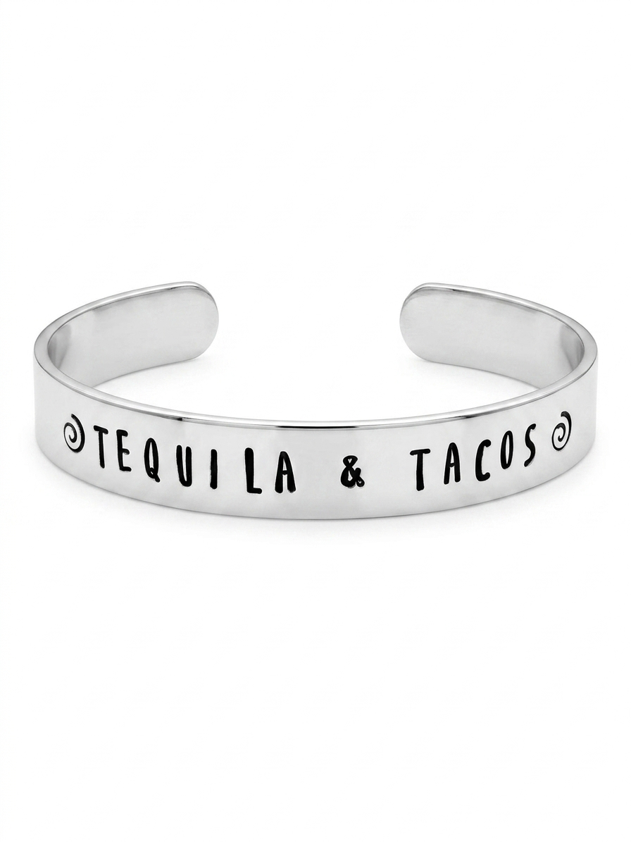 Tequila & Tacos Cuff Bracelet