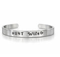 "Hunt Wife" Hand-Stamped Cuff