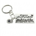 Raising Wildflowers | Handstamped Keychain