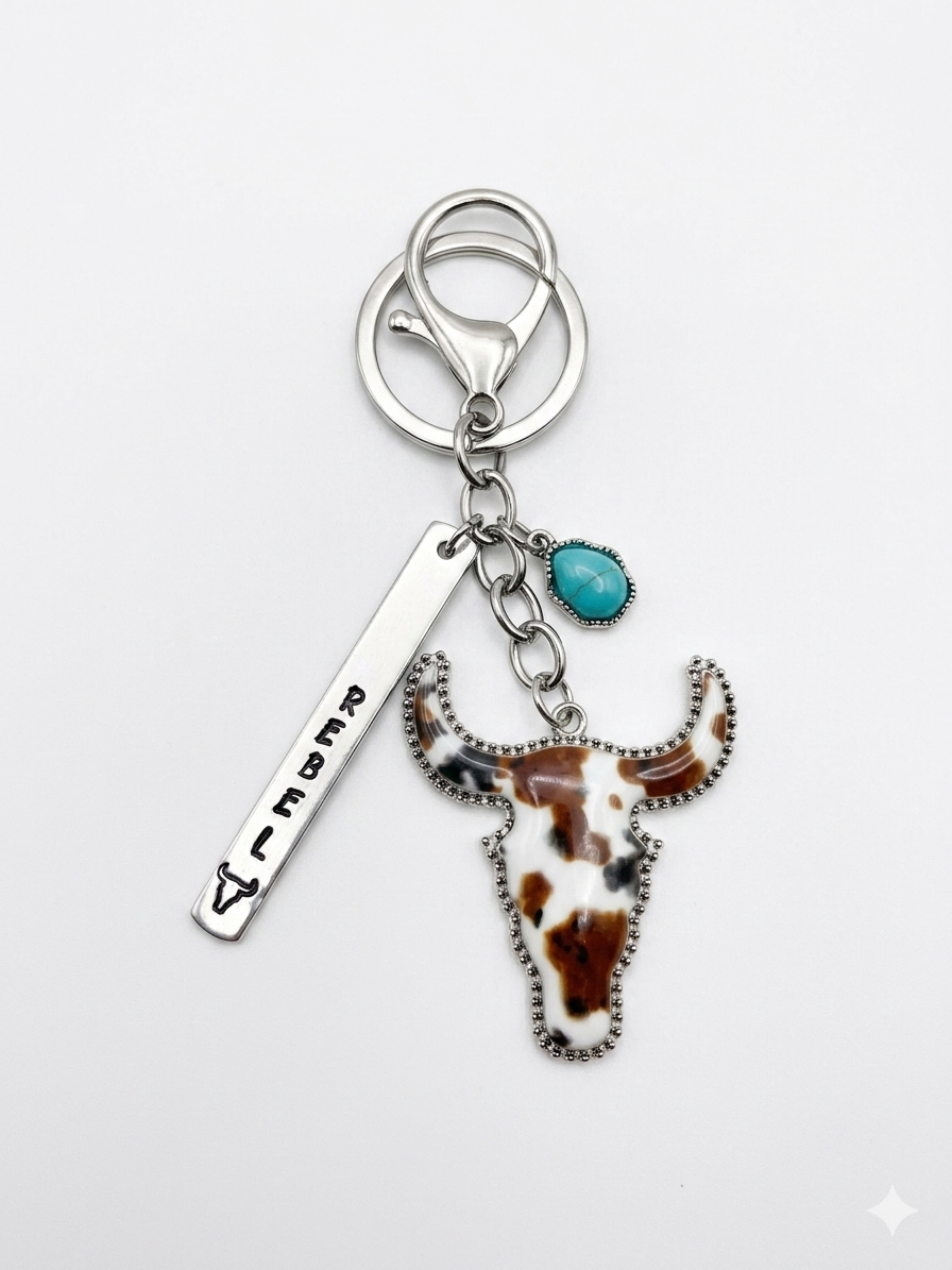 Desert Soul Skull Keychain